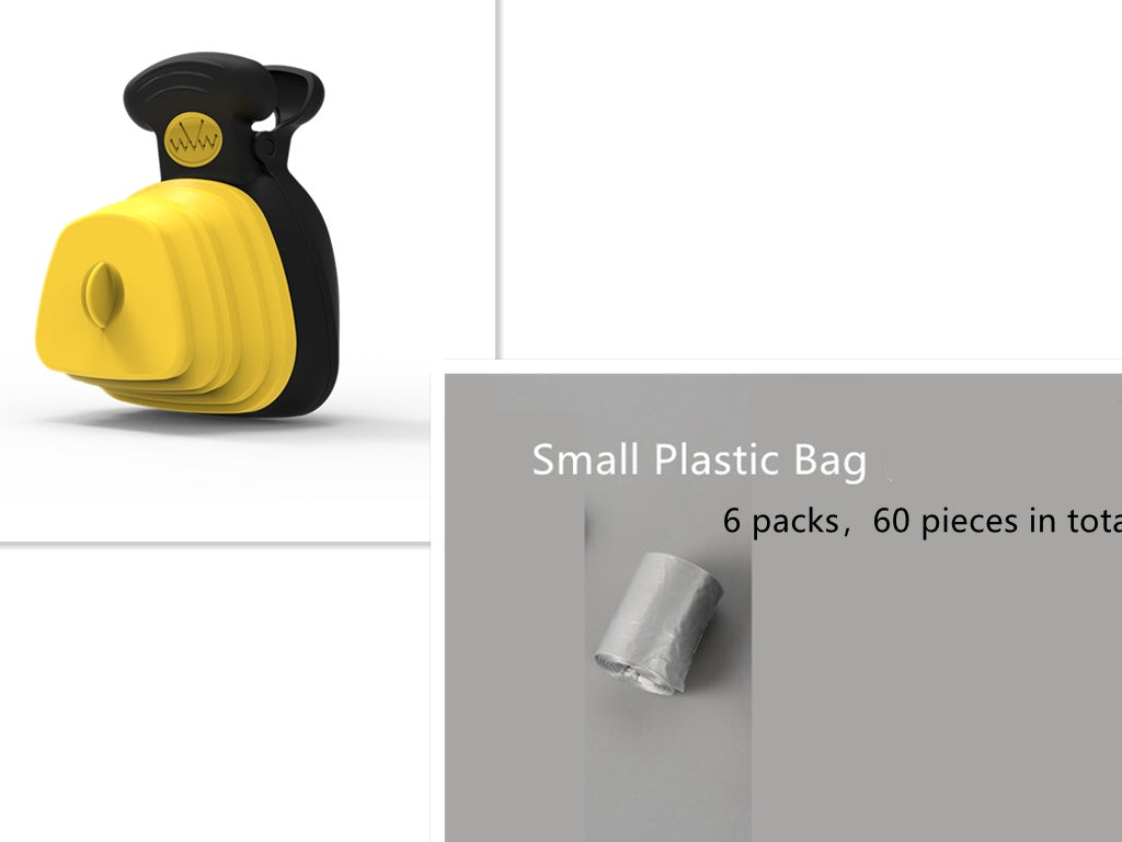 Portable Dog Waste Bag Dispenser + Foldable Poop Spoon — Travel‑Friendly & Hygienic