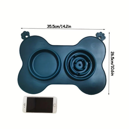 Silicone Licking Mat for Dogs & Cats — Slow‑Feed, Anti‑Slip, Anxiety Relief Feeder