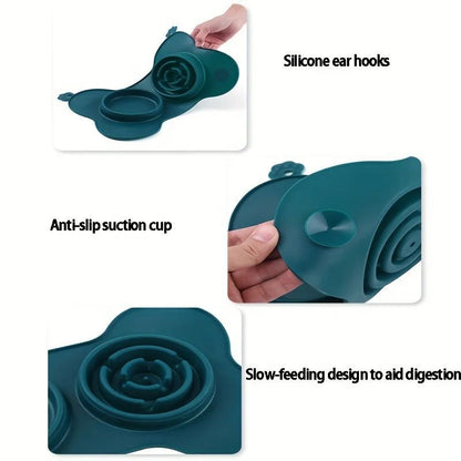 Silicone Licking Mat for Dogs & Cats — Slow‑Feed, Anti‑Slip, Anxiety Relief Feeder