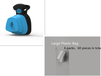 Portable Dog Waste Bag Dispenser + Foldable Poop Spoon — Travel‑Friendly & Hygienic