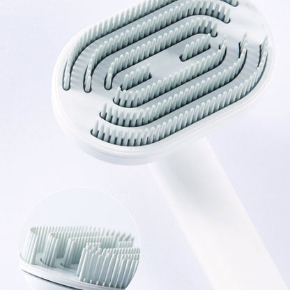 Self‑Cleaning Pet Hair Comb — Gentle Grooming Brush for Dogs & Cats, Removes Loose & Floating Fur