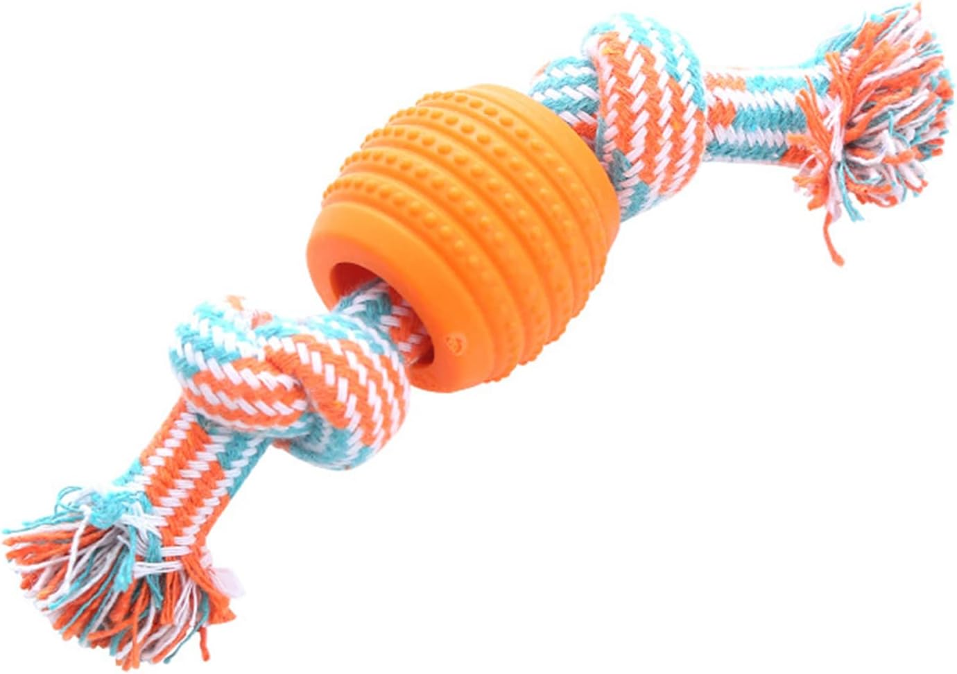 Durable Dog Chew Toy with Rope — Soft, Safe, Teeth‑Cleaning Molar Toy for Puppies & Small–Medium Dogs