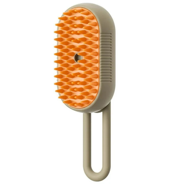 3‑in‑1 Steam Brush for Cats & Dogs — Groom, Massage & De‑shed Pet Grooming Comb