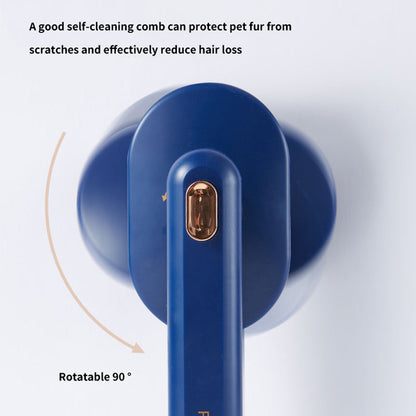 Self‑Cleaning Pet Hair Comb — Gentle Grooming Brush for Dogs & Cats, Removes Loose & Floating Fur